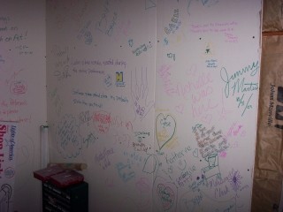 Tim's Halloween Party - Graffiti Wall - Right Side